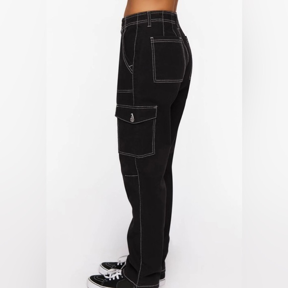 Forever21 Cotton Cargo Pants - Picture 3 of 6